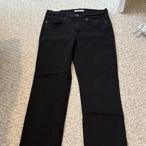 Levi's Women's Black Straight Leg Jeans